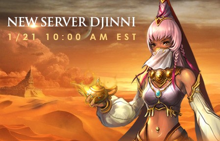 League of Angels New Server Djinni