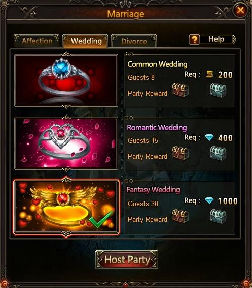 League of Angels Wedding