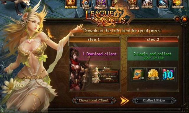 League of Angels Mini client