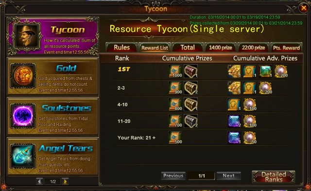 League of Angels Recource Tycoon